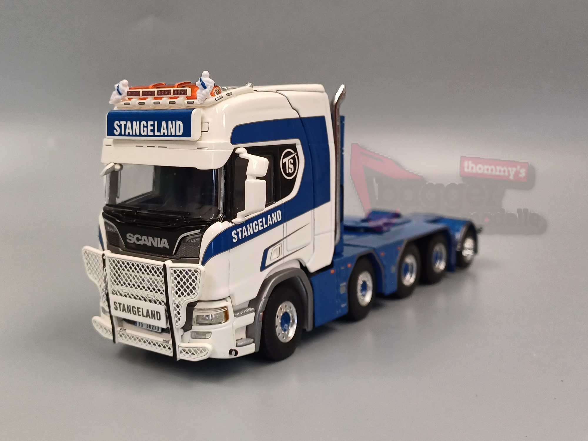 01-4349 - WSI - Scania R HL 8x4 4achs Zugmaschine mit Zusatzachse - Stangeland - N 
